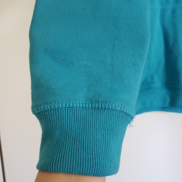 Volcom Blue Hooded Sweatshirt. Tags.  Large. - Picture 3 of 10